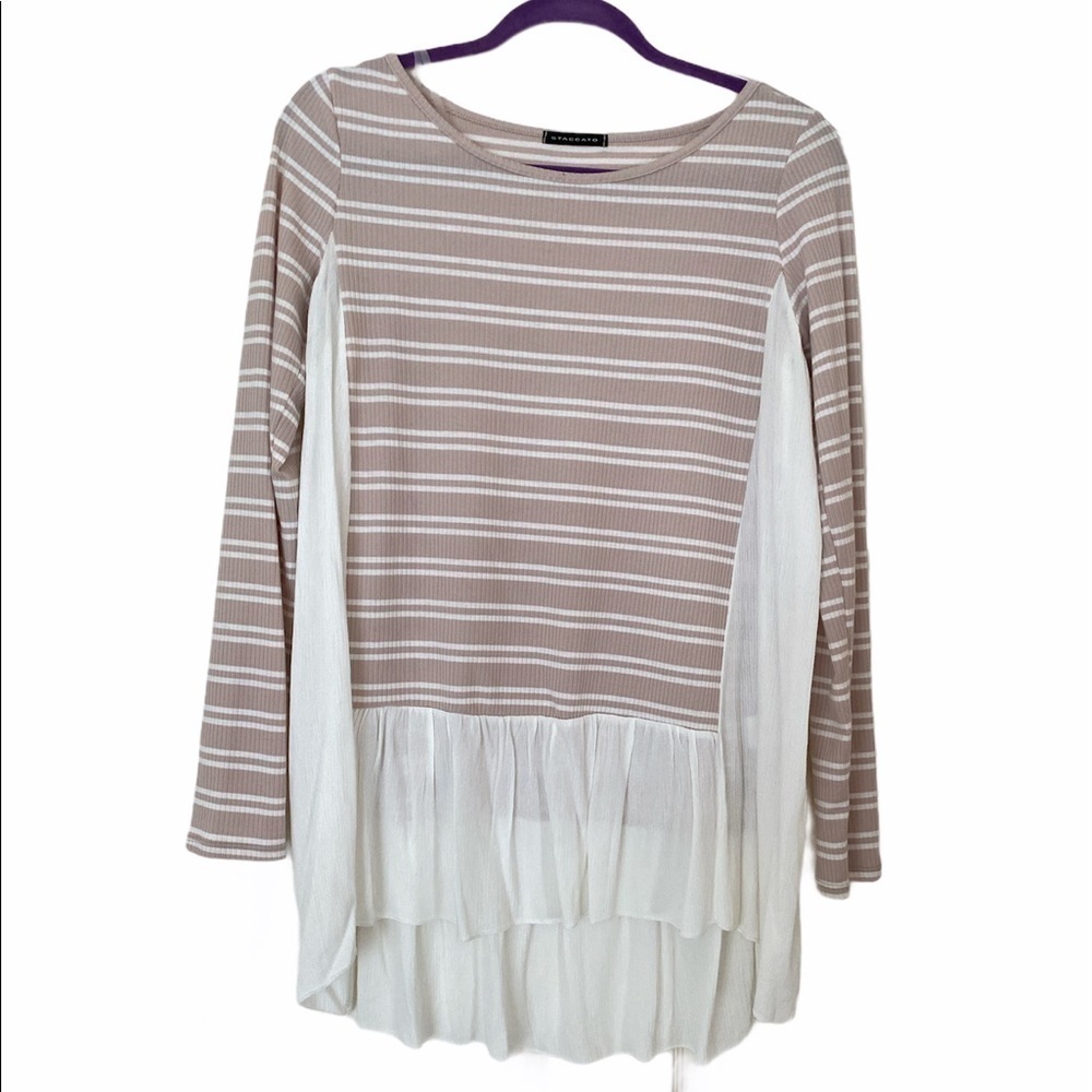 Women’s Medium long sleeve, Staccato w/ sheer